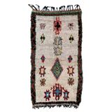 Tapis Berbère Boucherouite coloré - 119 x 224 cm