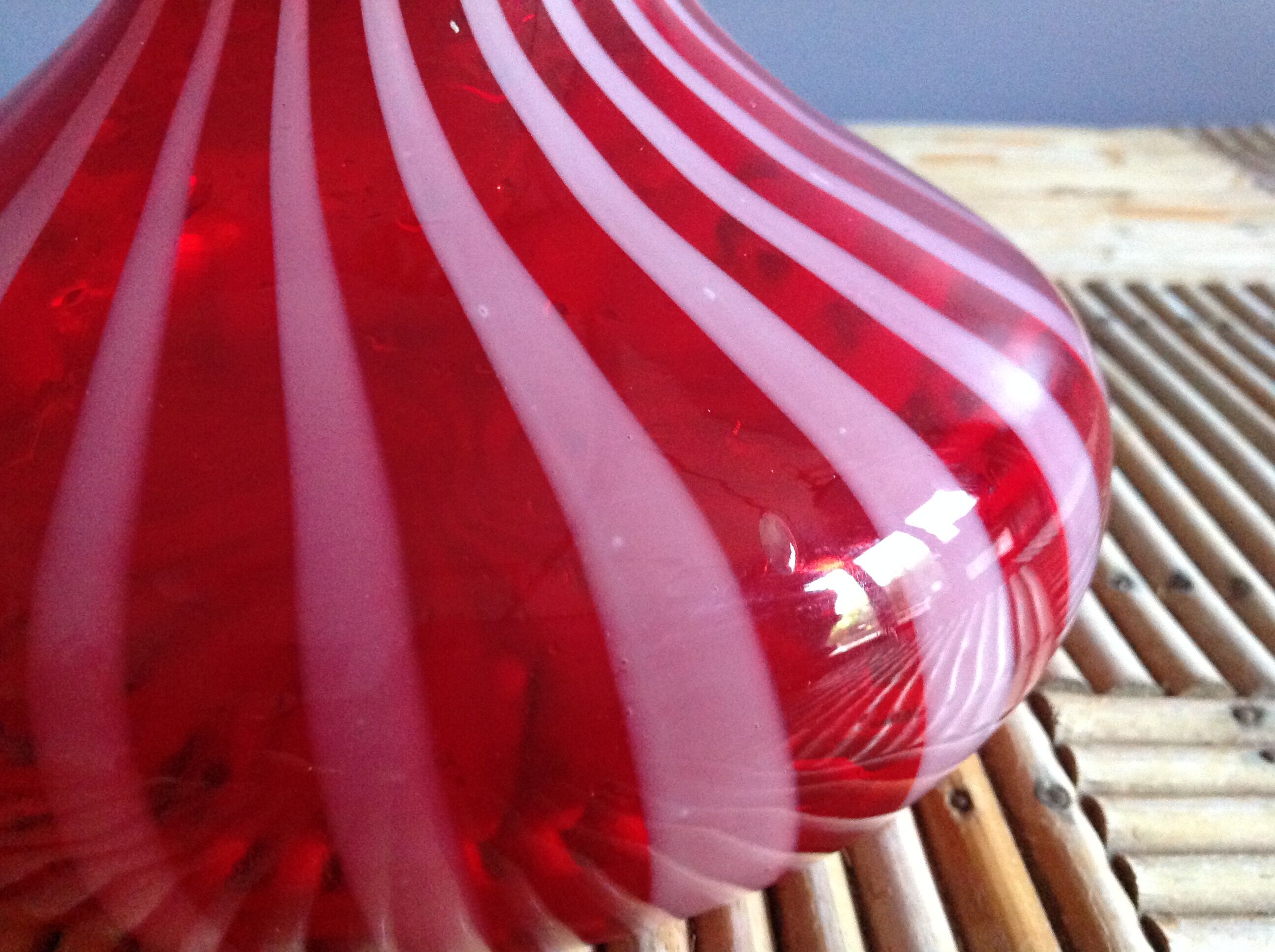 Vintage striped carafe