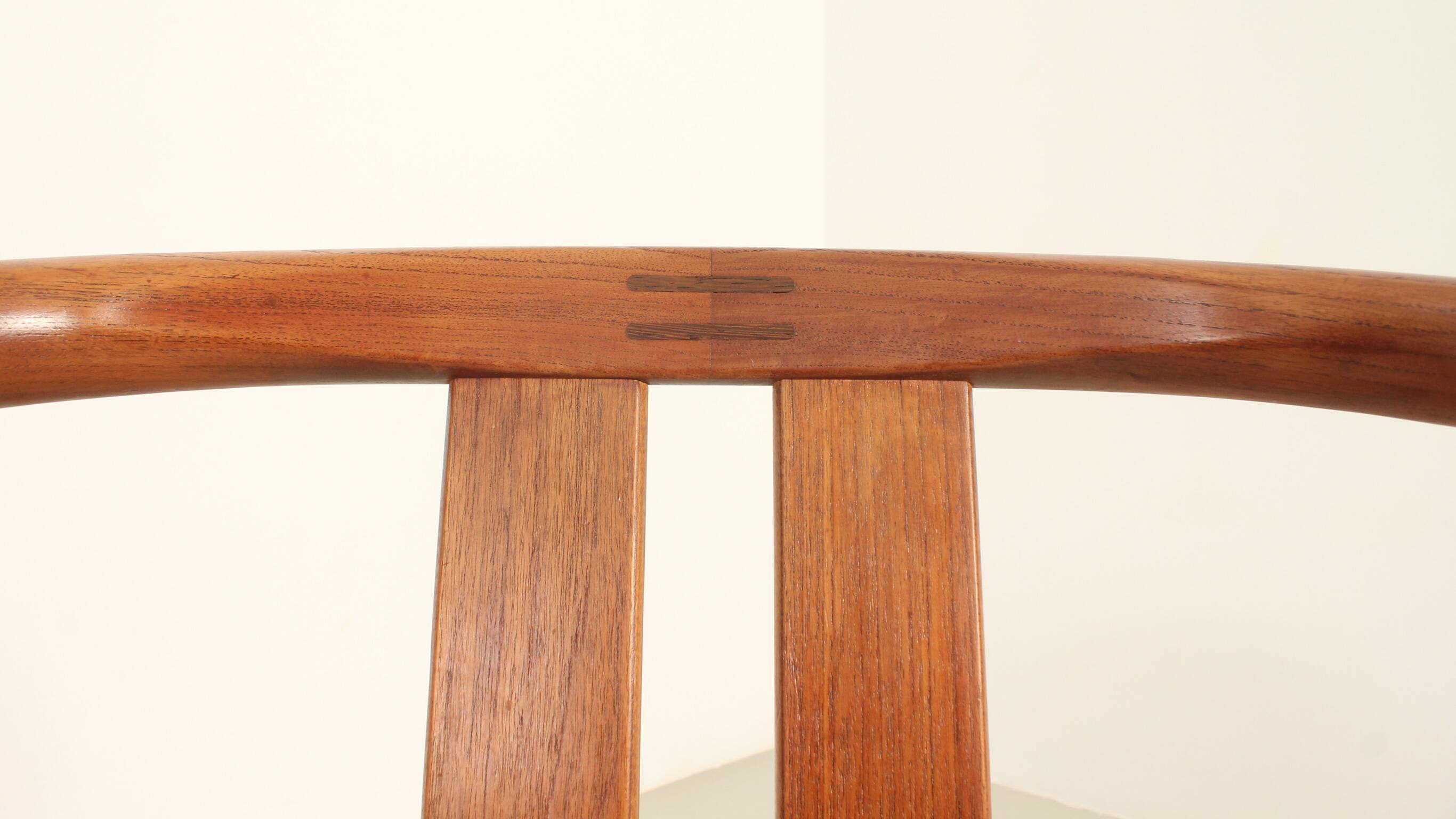 Six teak chairs by Hans J. Frydendal, Denmark 1970