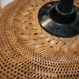 Braided bamboo hanging lamp