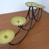 Brutalist Iron Candleholder, 1960s