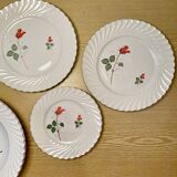 Luneville with Roses serving dishes set