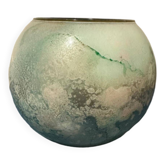 Jean-Noel Bouillet lacquered glass ball vase