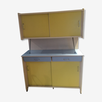 Buffet formica bleu et jaune