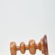 Wooden candlestick, 1970s