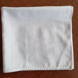 Set of white old napkins