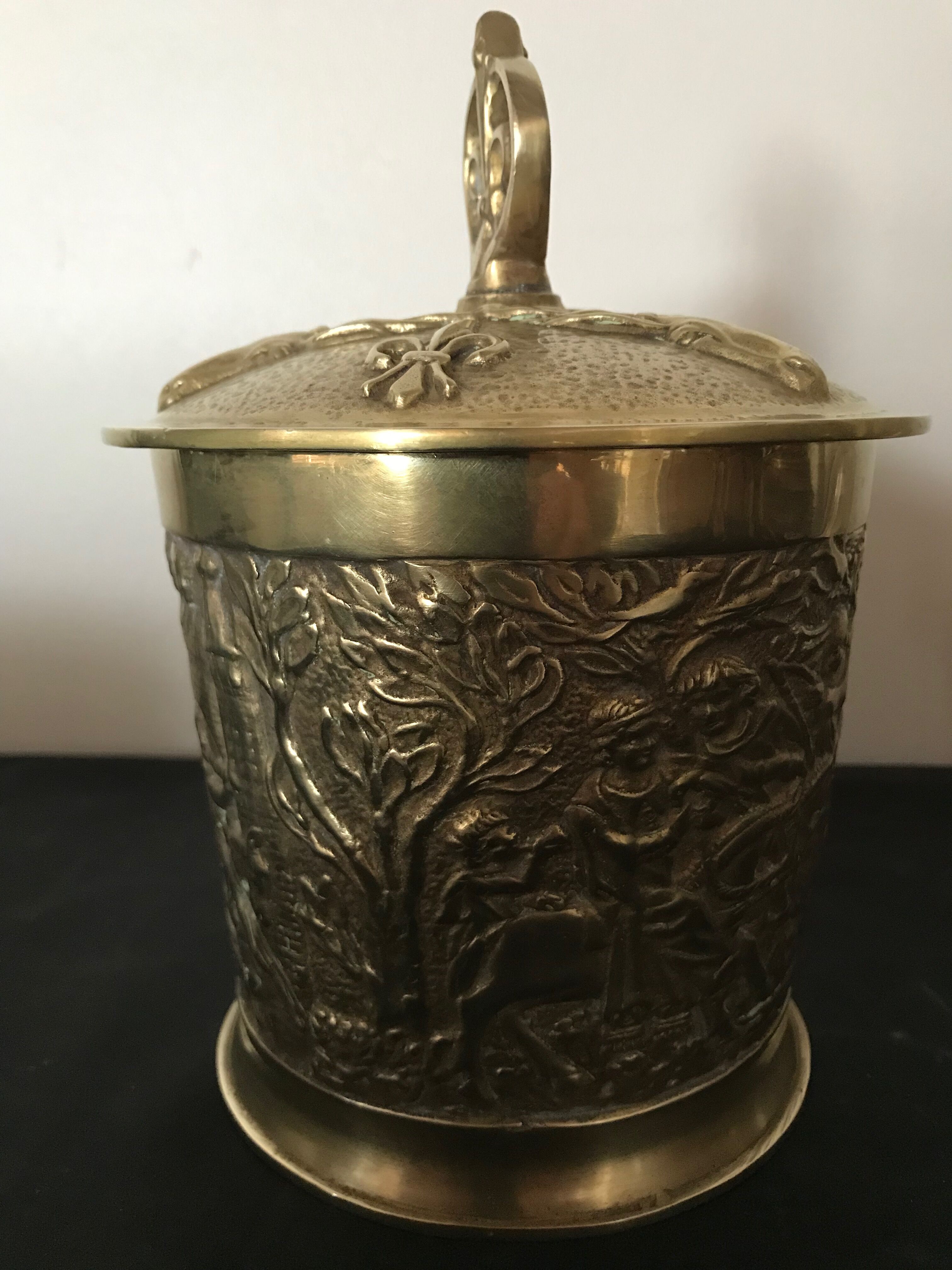 Max Le Verrier bronze tobacco pot