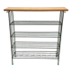 Vintage metal shoe rack table mid century 70s czechoslovakia