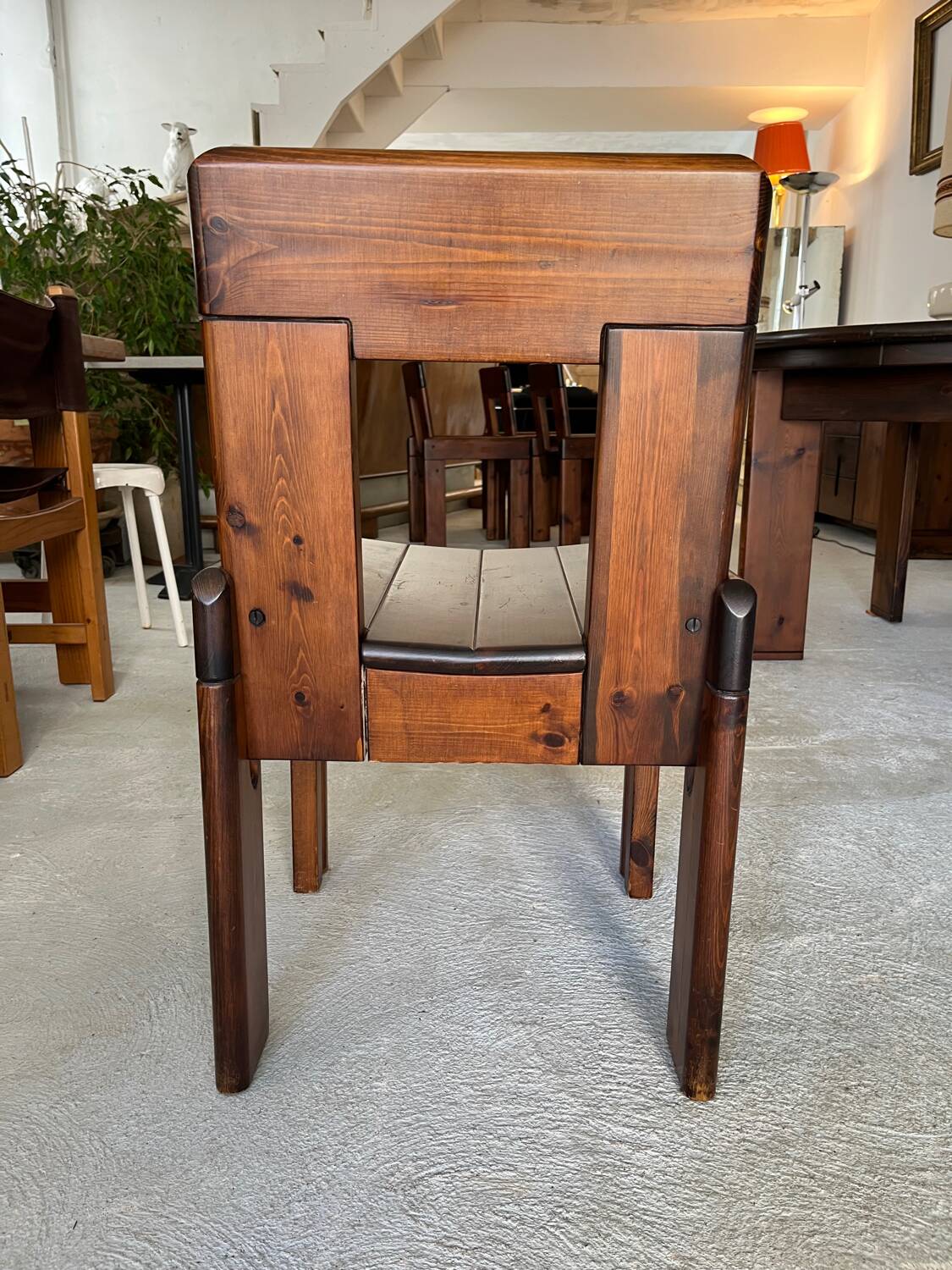 Silvio Coppola Table and 4 Chairs Set 1970