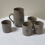 Pitcher and glasses