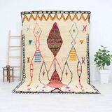 Handmade wool Berber rug 292 x 182 cm
