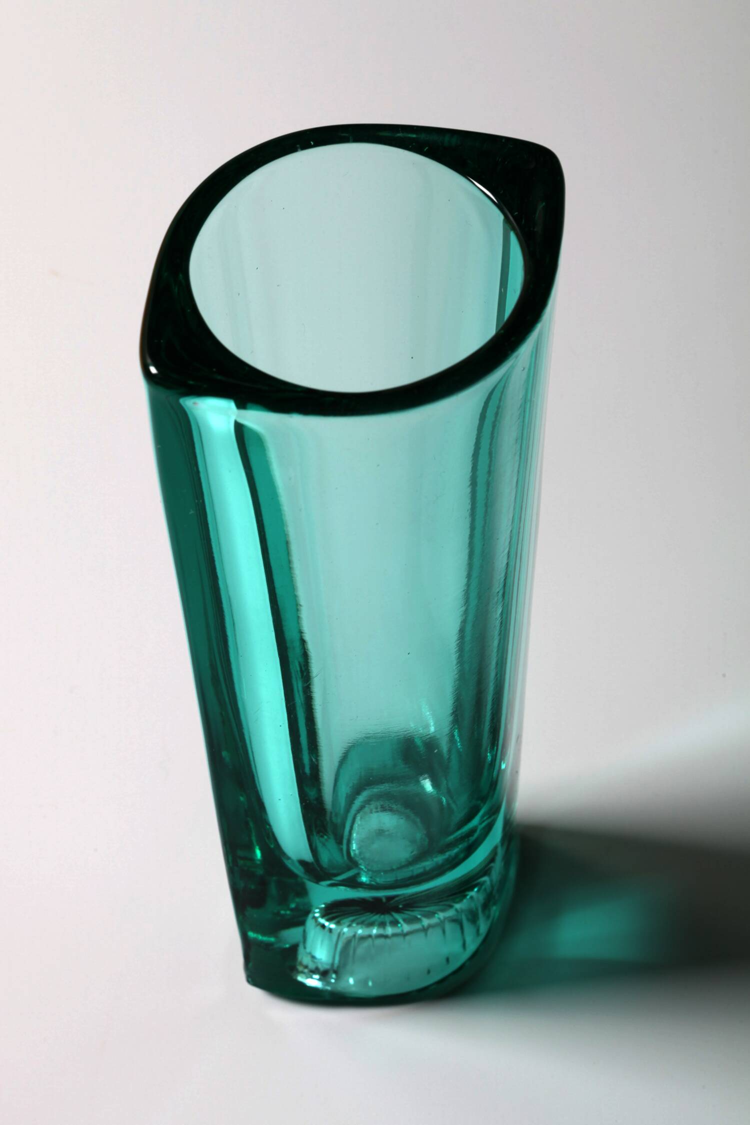 Mid-century Pressed Glass Vintage Vase by Miloš Filip  / 1963