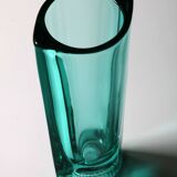 Mid-century Pressed Glass Vintage Vase by Miloš Filip  / 1963