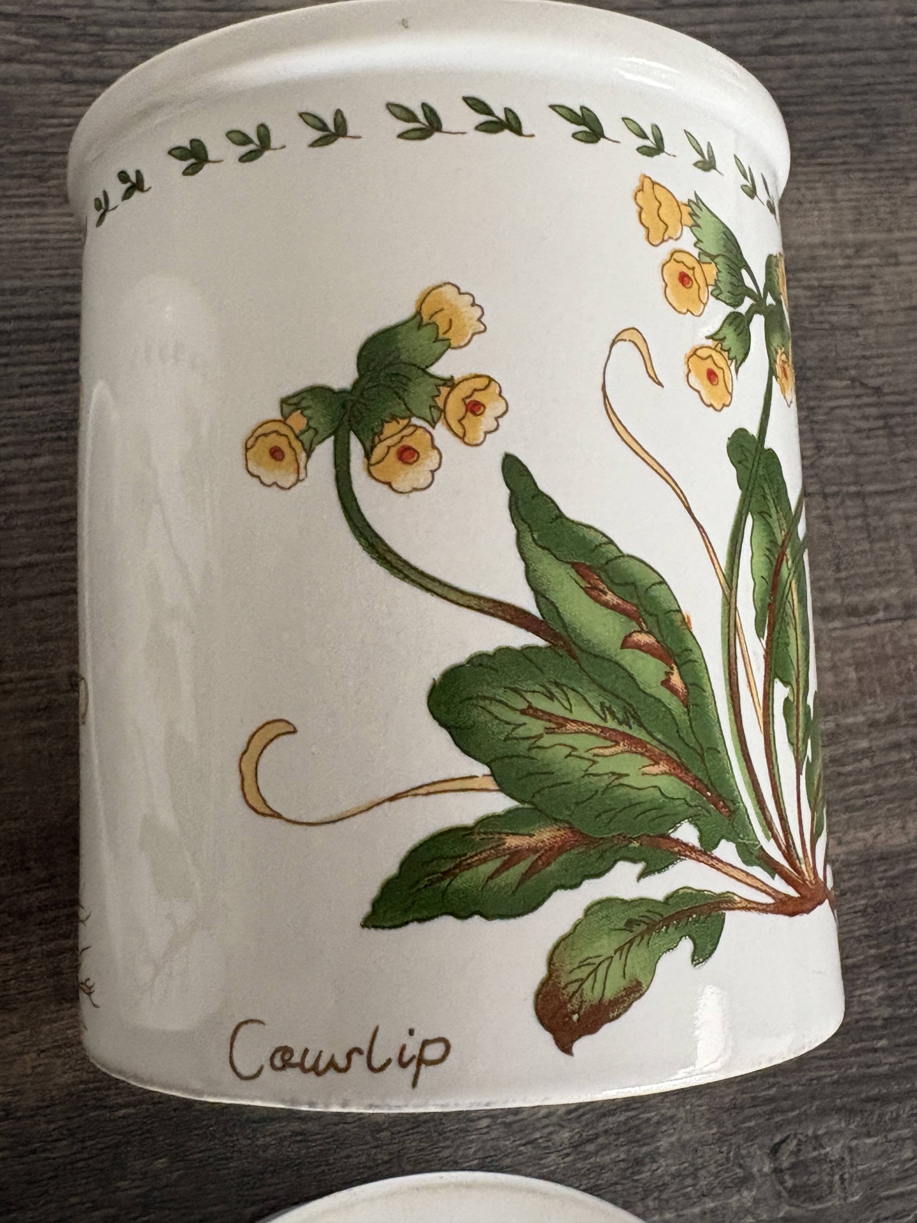 Pair of vintage infusion mugs.