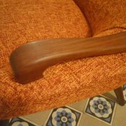 Sofa Orange organic Danish 50s/60s