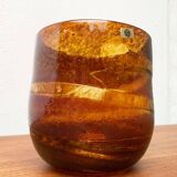Vintage Swedish glass vase by Milan Vobruba for Gusum Sweden