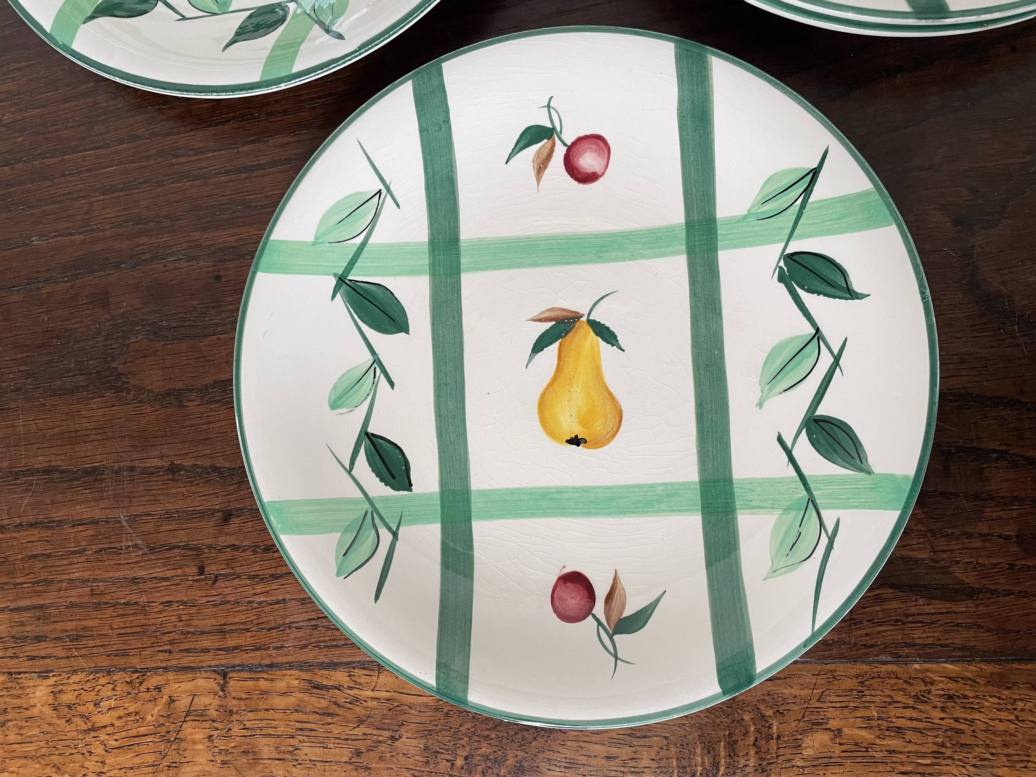 Longchamp dessert plates and oval dish