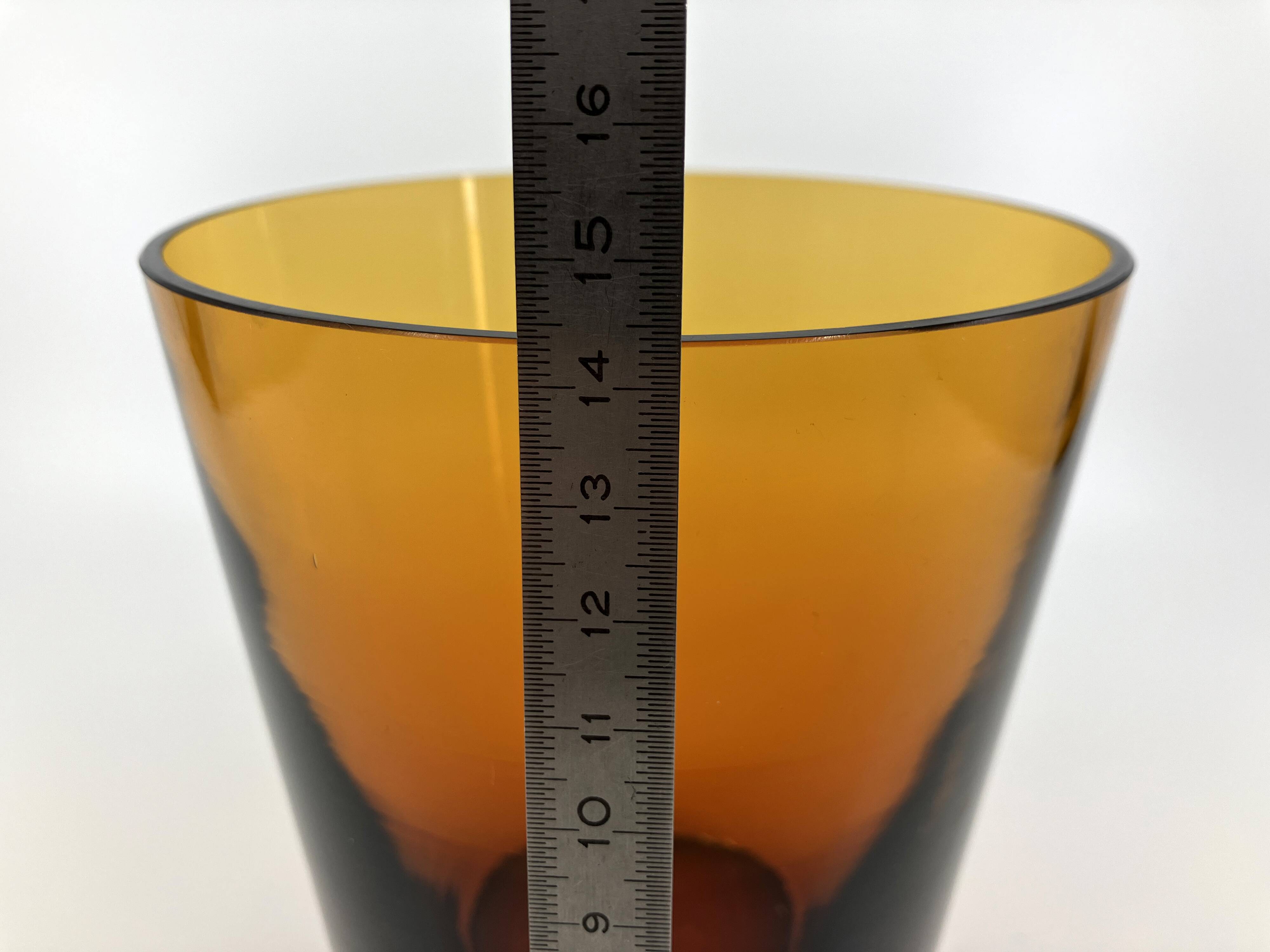 Set of 6 orangeade glasses / pitcher / ice bucket • Italy • 1970