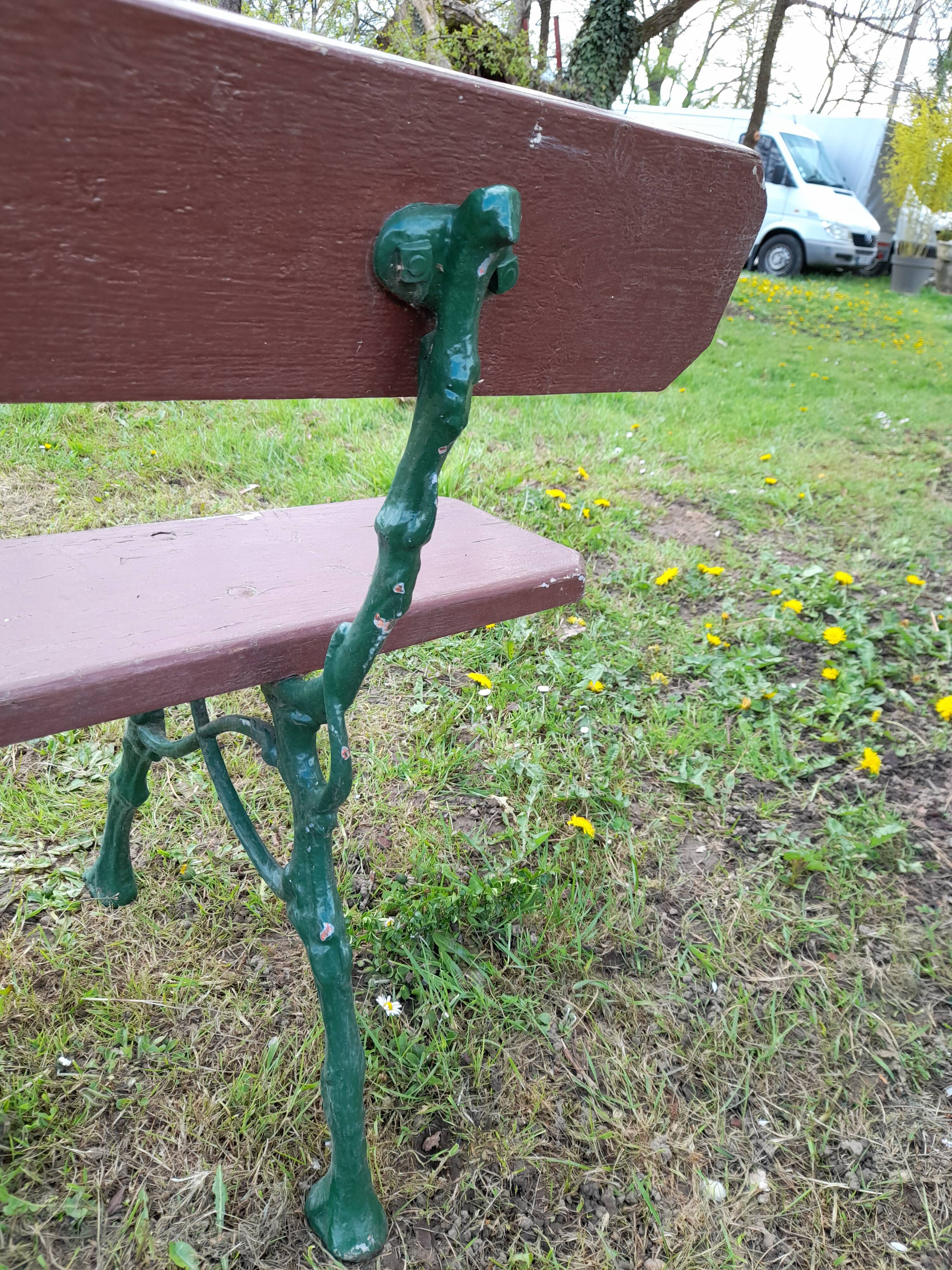 Cast-iron garden bench 1900