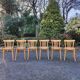 Light wood bistro chairs