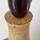 Vintage stoneware table lamp by Bodil Marie Nielsen, 1970s