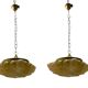 Murano Glass Light Pendants Set of 2 1980’s