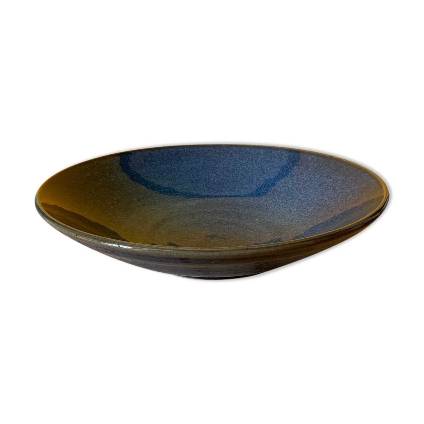 Blue ceramic dish