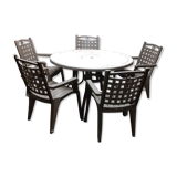 Garden table and 5 chairs