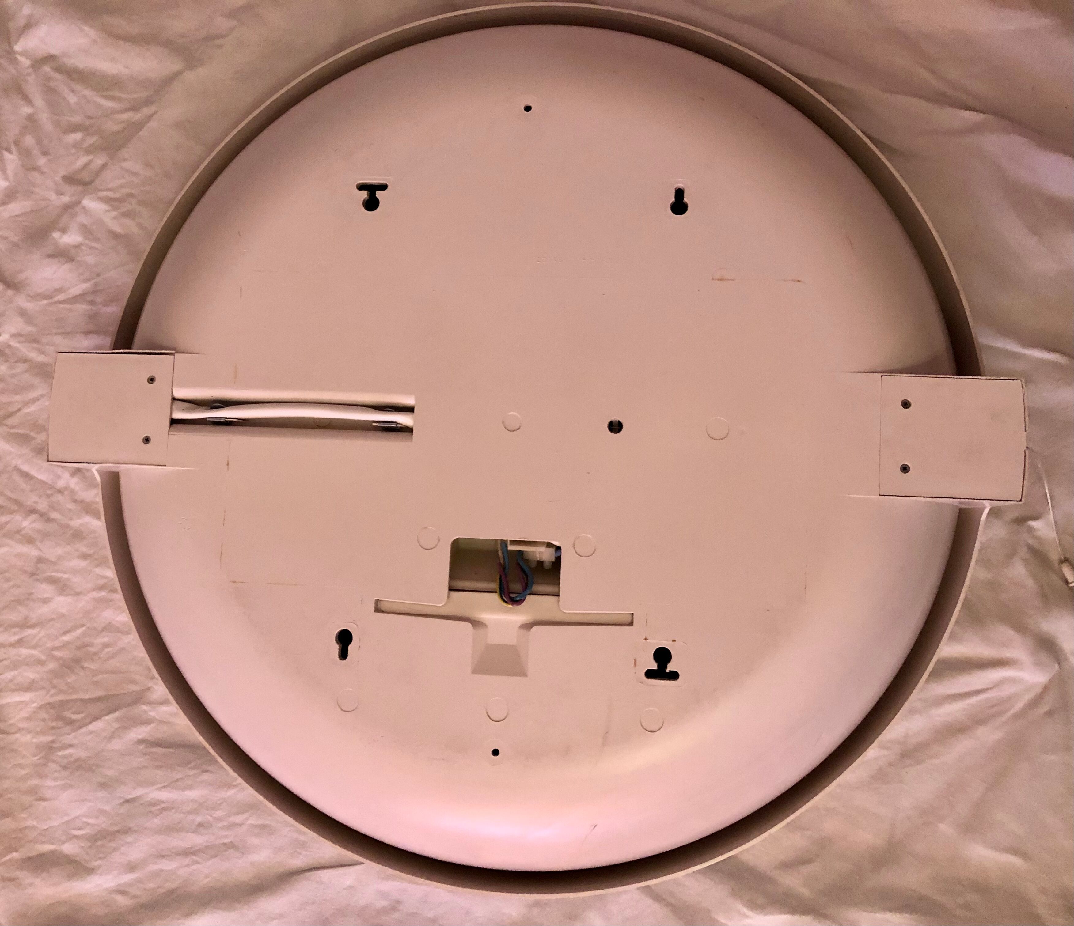 Vintage Space age 70 backlit swivel round mirror 61cm