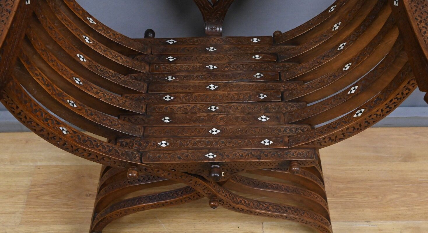 Syrian walnut armchair – late 19th century