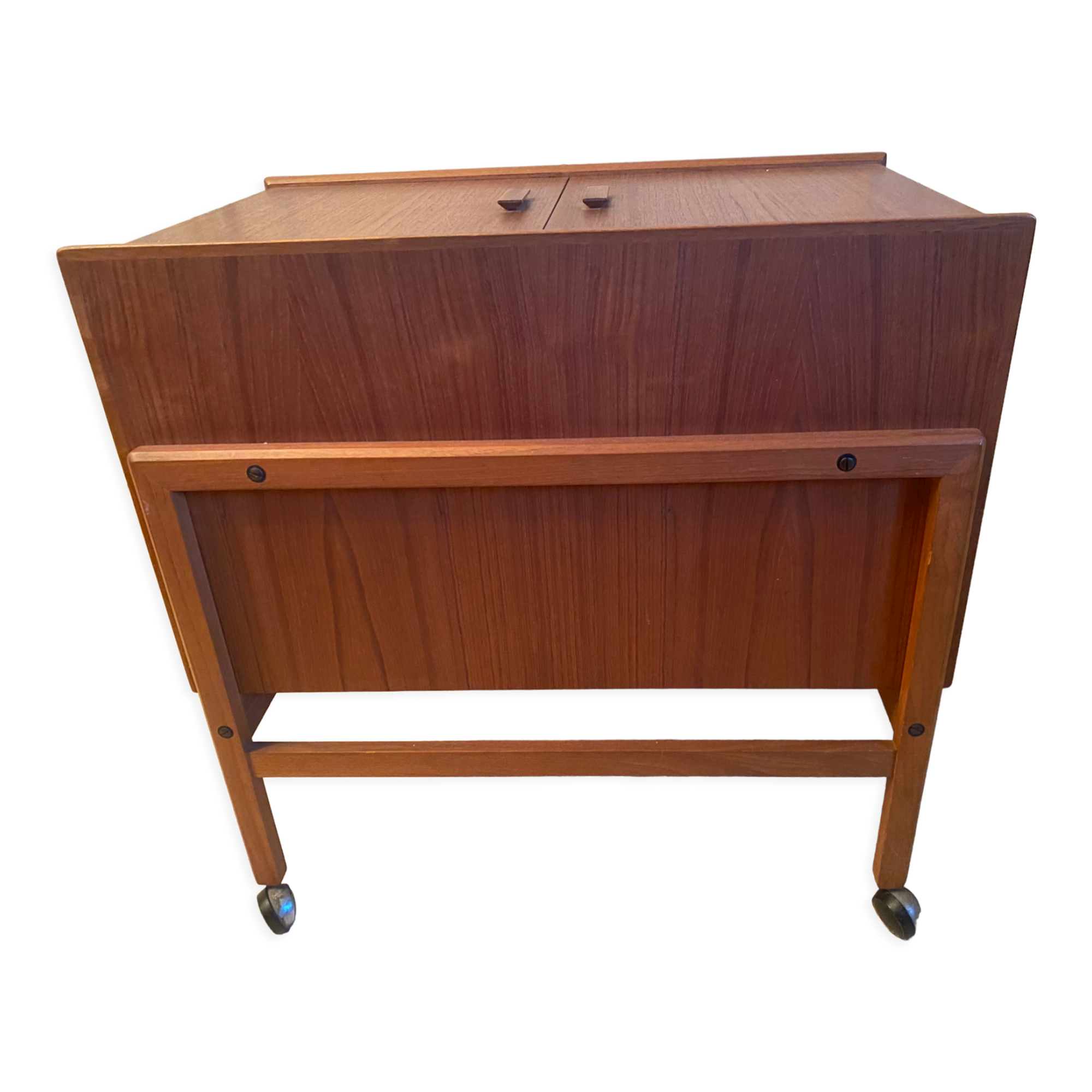 Furniture wooden rolling bar box