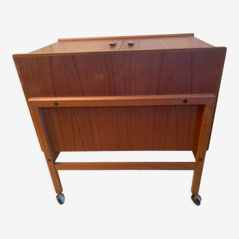 Furniture wooden rolling bar box