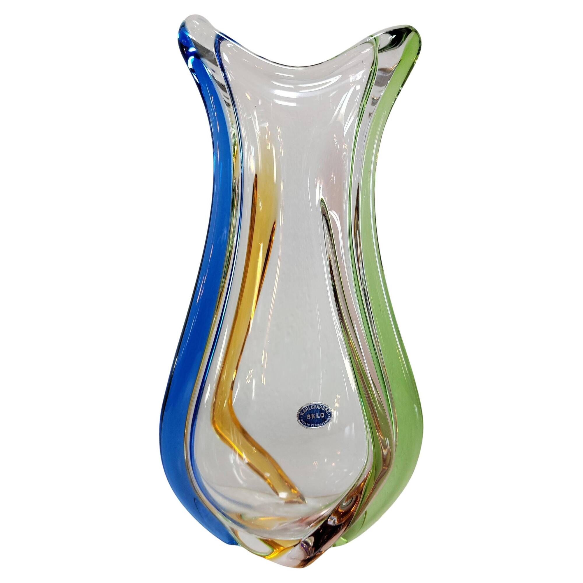 Rhapsody vase by František Zemek for SKLO 1960s