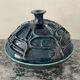 Vintage covered large pot in brutalist ceramic - Hungary