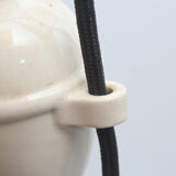 Art Deco ceiling lamp with porcelain pendulum 1920