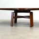 Square extendable dining table by Silvio Coppola for Bernini