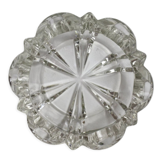 Cendrier en cristal en forme de fleur