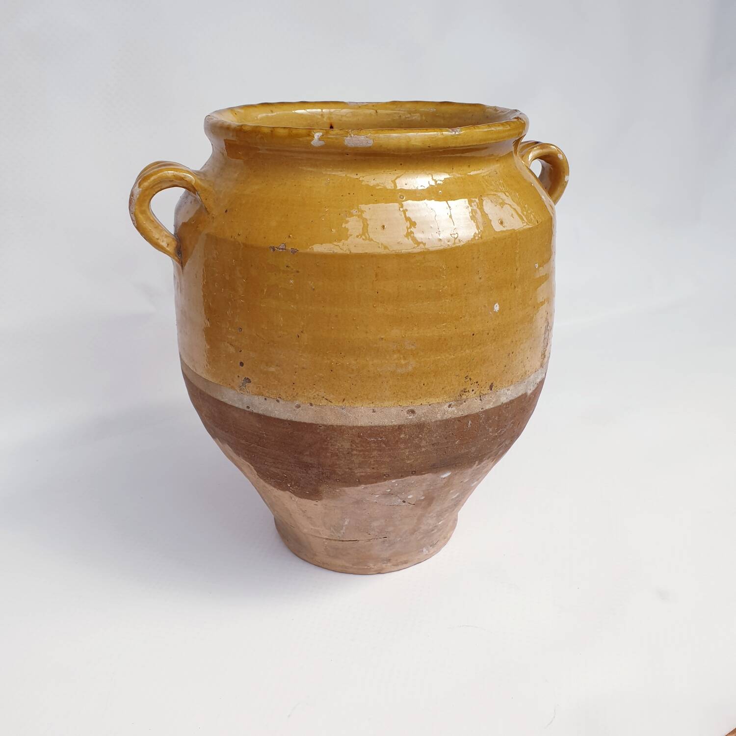Antique glazed fat-candy pot