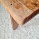 Old farmhouse bench in solid wood - 128 cm