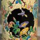 Lampe céramique Gien XIXème siècle