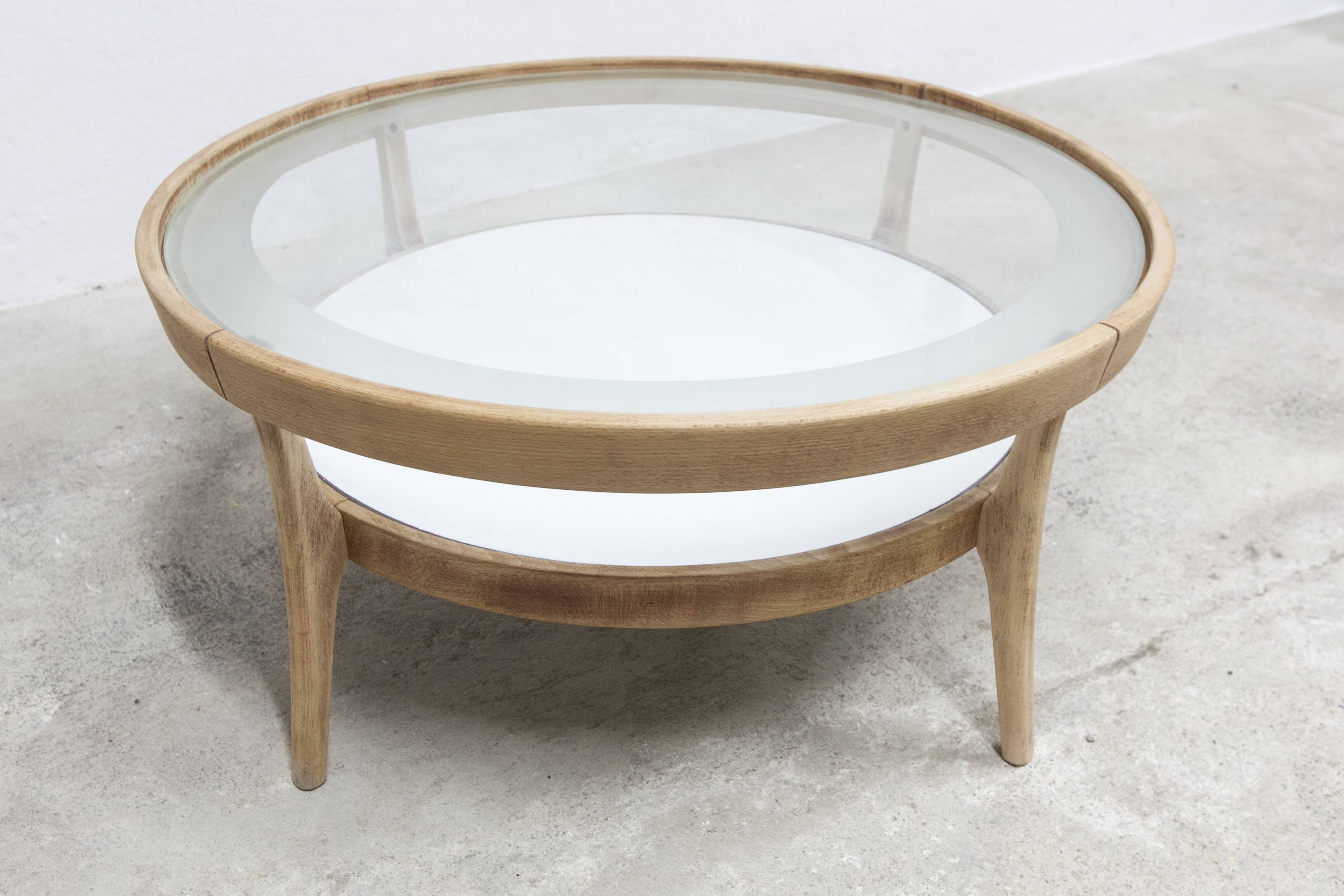 Baumann round coffee table model Dièse 1990