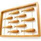 Wall decoration in teak 70's Denmark