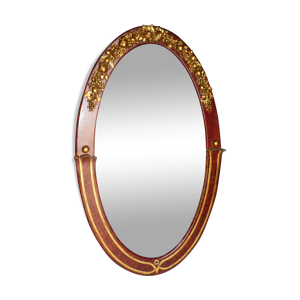 miroir mural ovale art