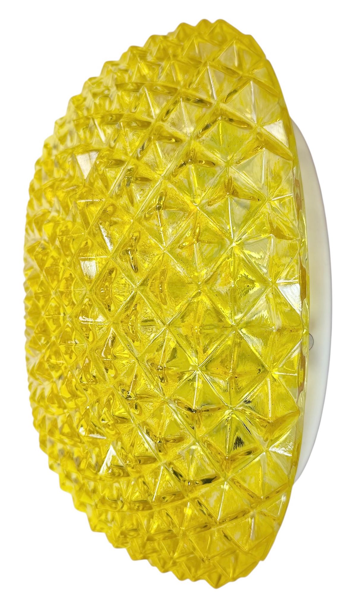 Vintage Glass Wall or Ceiling Light, 1970s