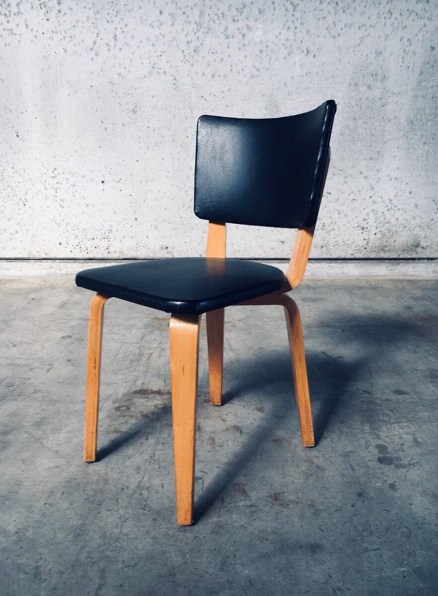 MCM Dutch Design Dining Chairs attributed to Cor Alons for Gouda Den Boer, 1950s, Set of 6