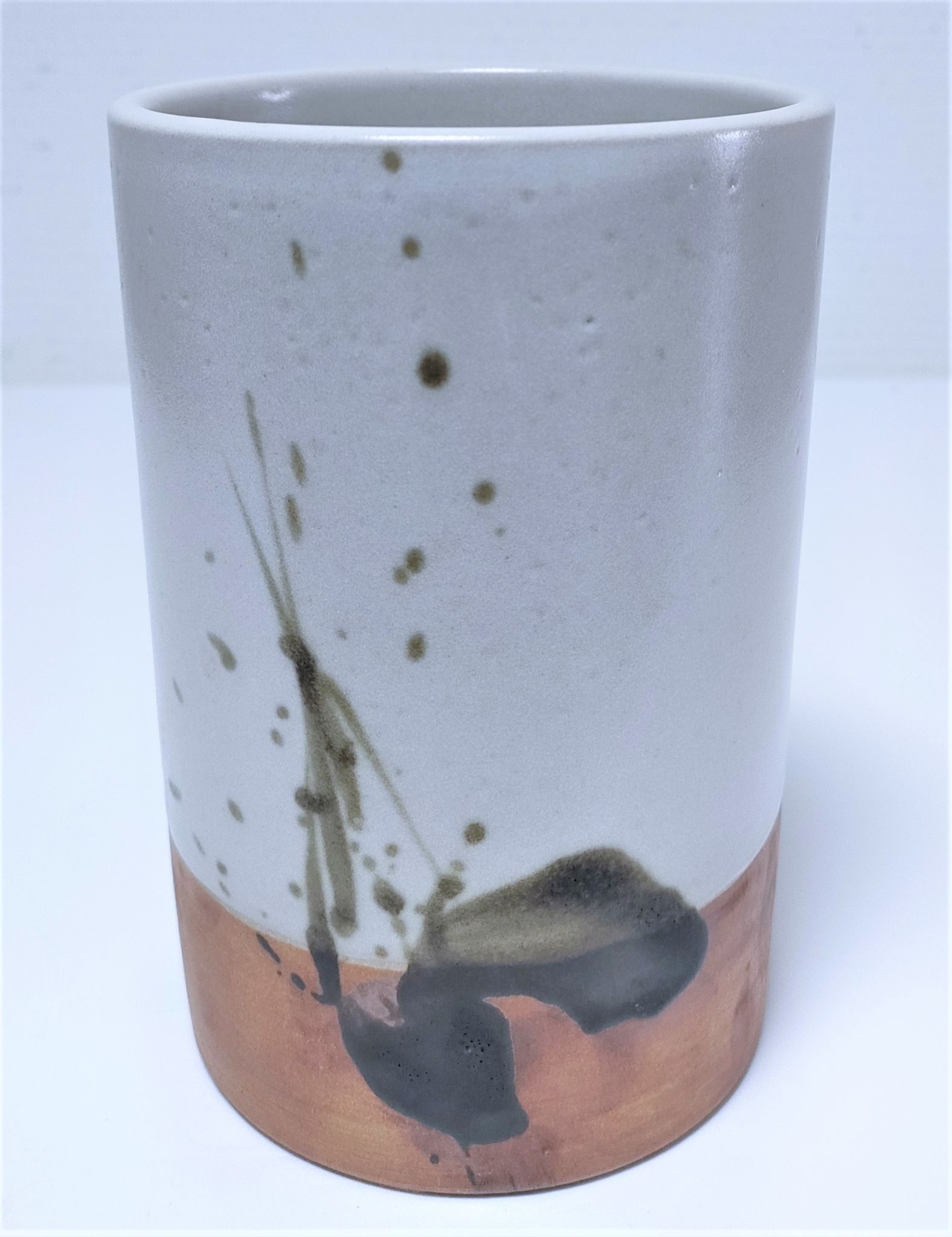 Vase grès émaillé de la poterie la Colombe années 70