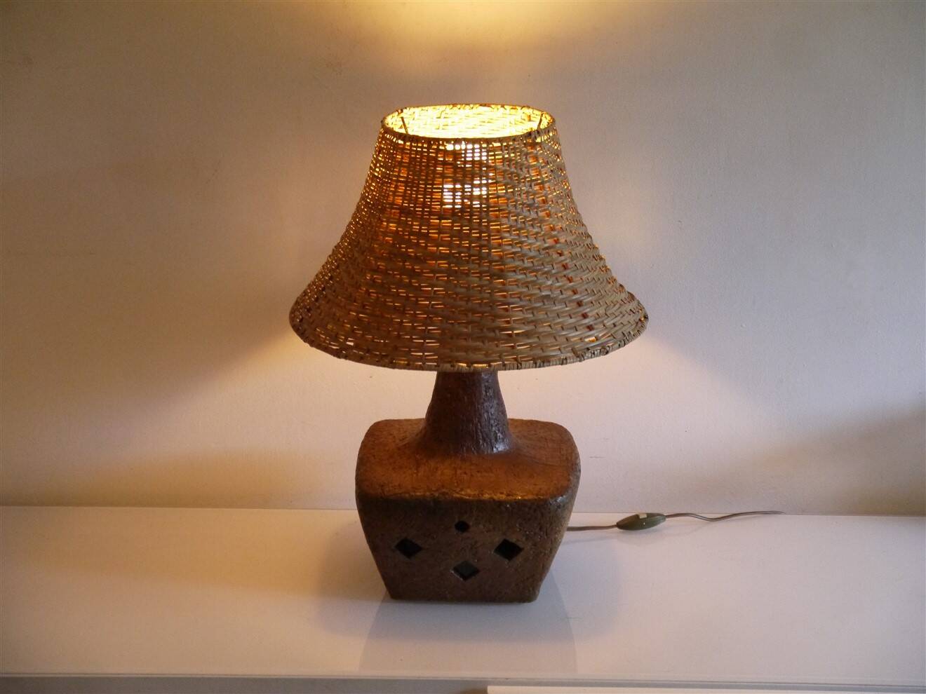 Pyrite ceramic lamp 1960