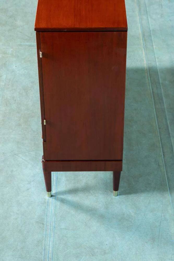 Buffet scandinave design années 50 en teck cabinet Japandi