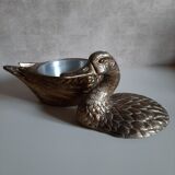 Mauro Manetti Italy ice bucket in gold metal