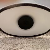 Table basse tulipe ovale blanche des années 1960 par Maurice Burke pour Arkana Uk